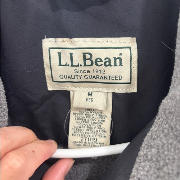 L. L. Bean Men’s Medium Thinsulate Quilted Fleece Lined Winter Jacket Ski Snow - Picture 7 of 10